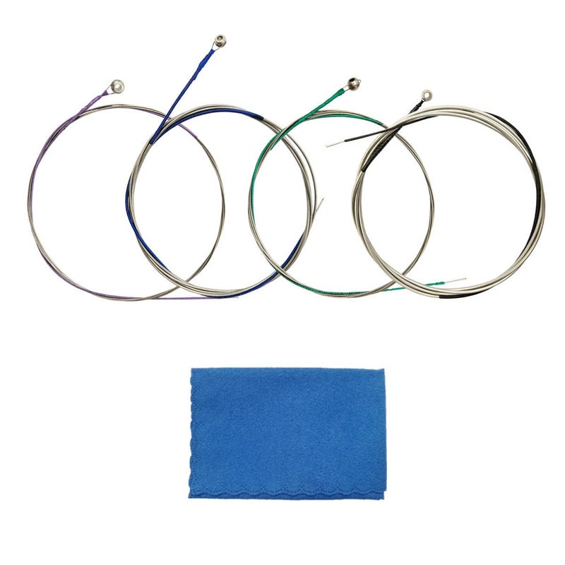 JYsun Cello Strings 1 Full Set A-D-G-C Steel Core Aluminum Magnesium Wound for Size 1/4 1/2 3/4 4/4 with 1 Piece Cleaning Cloth for Musical Instrument - Image 1